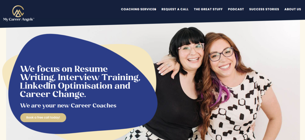 My Career Angels homepage