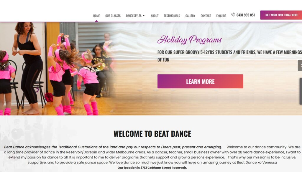 beat dance homepage