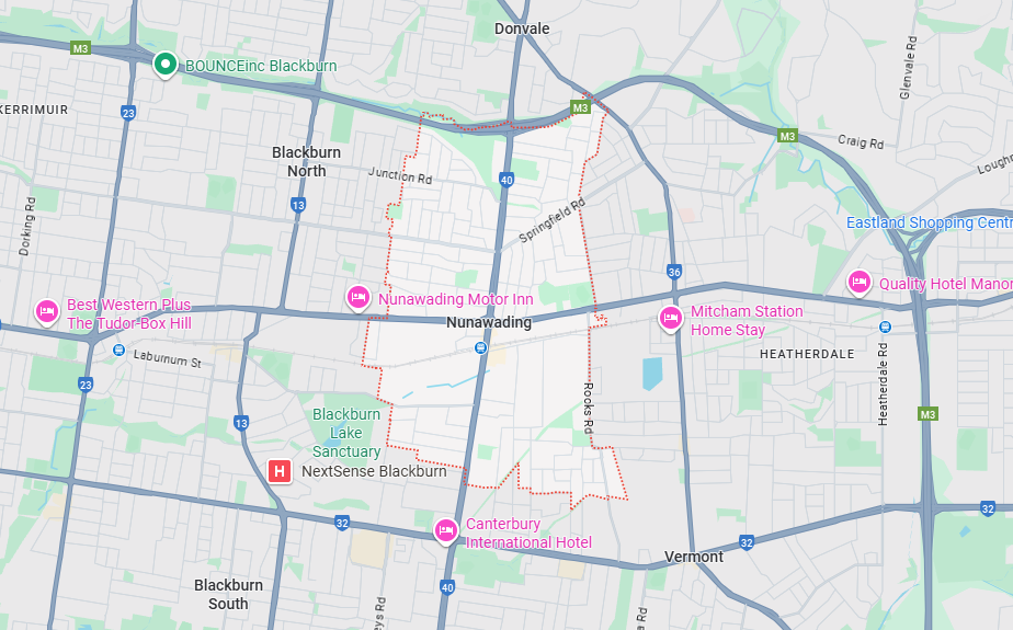 nunawading-map