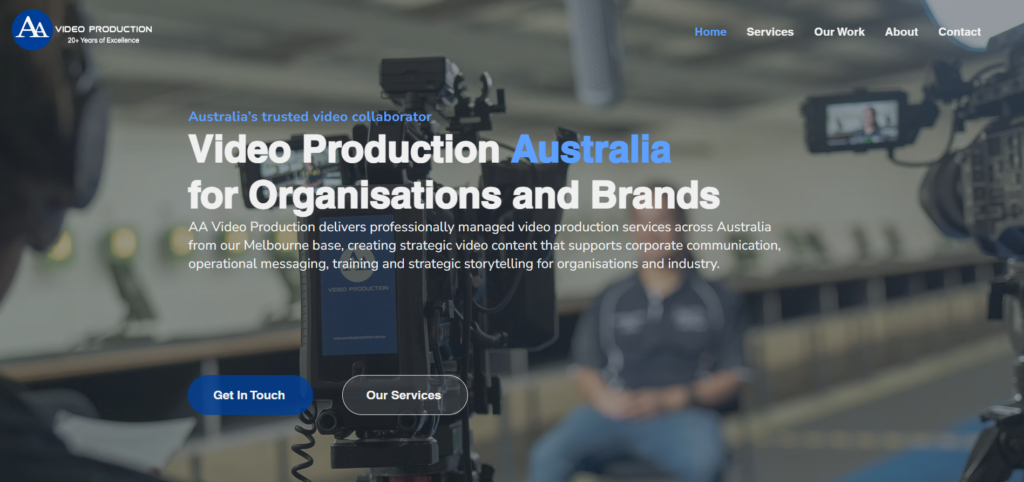 AA Video Production homepage