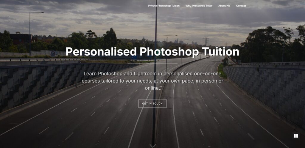 photoshop tutor homepage